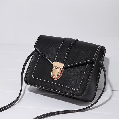 IELGY type lock buckle small square bag slant satchel