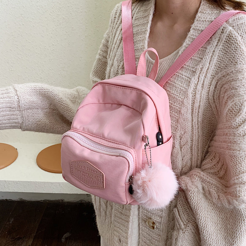 IELGY Autumn and winter mini backpack female Korean version popular new tide Joker Oxford cute fashion small backpack