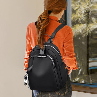IELGY Women's Oxford Small Backpack Simple Versatile Outdoor Backpack