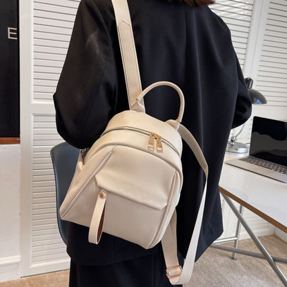 IELGY Soft Leather Ladies Backpack Fashion Art Travel Small Backpack