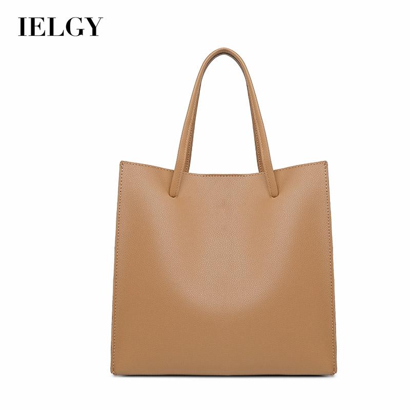 IELGY One shoulder Crossbody Large capacity Simple Black Fashion Retro Women's bag Portable