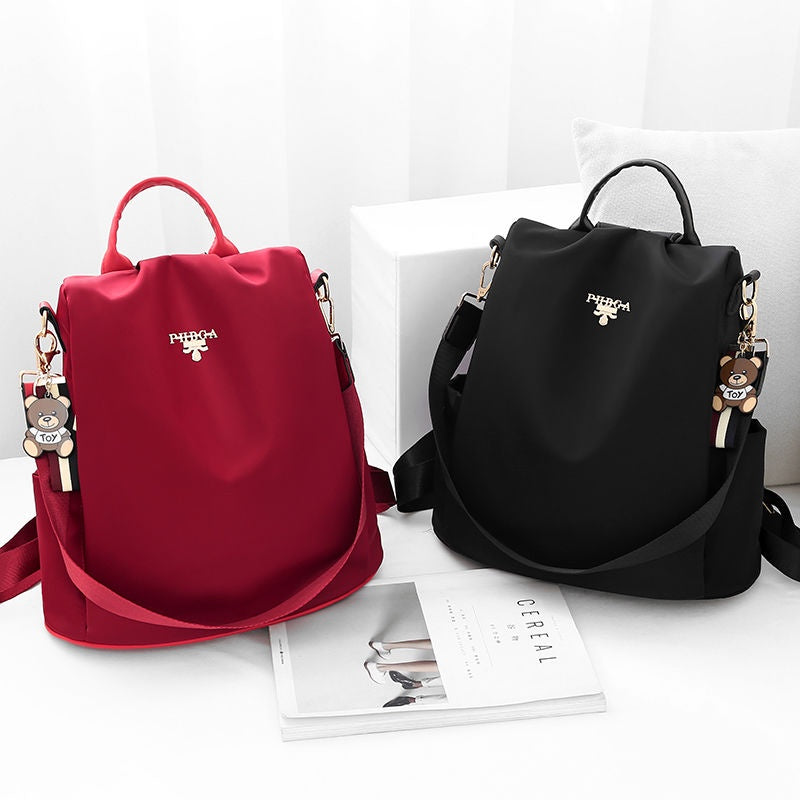 IELGY Multifunctional Anti-theft Backpack Female Korean Style Oxford Fashion Travel Backpack