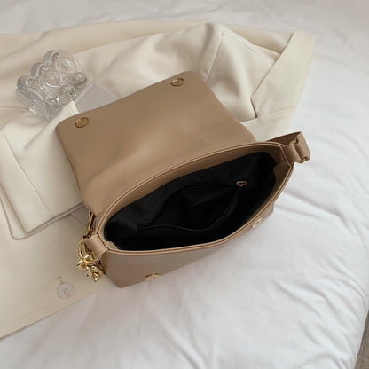 IELGY thick chain small design solid color shoulder diagonal