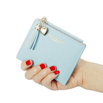 IELGY Korean Short Wallet Mini Ladies Wallet