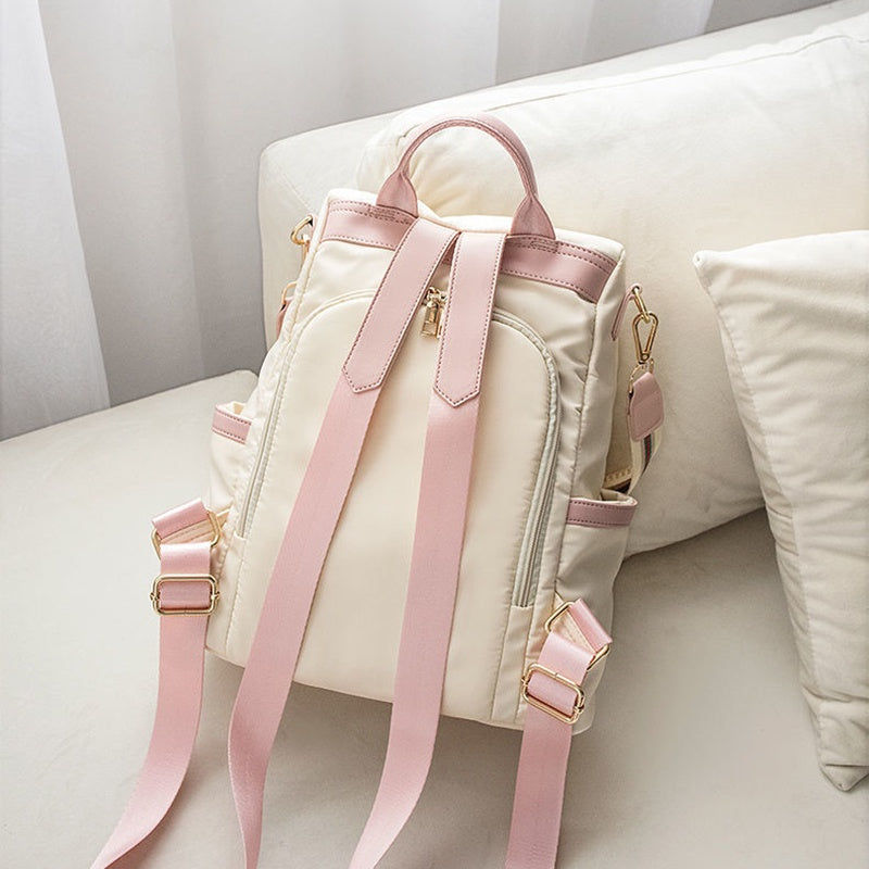 IELGY Oxford cloth backpack women black Korean large-capacity travel school bag