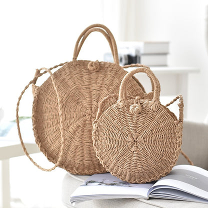 Ins super fire grass package beach bag round package