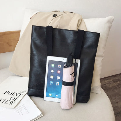 IELGY Single shoulder bag female Korean version of Joker large capacity fashion simple tote bag