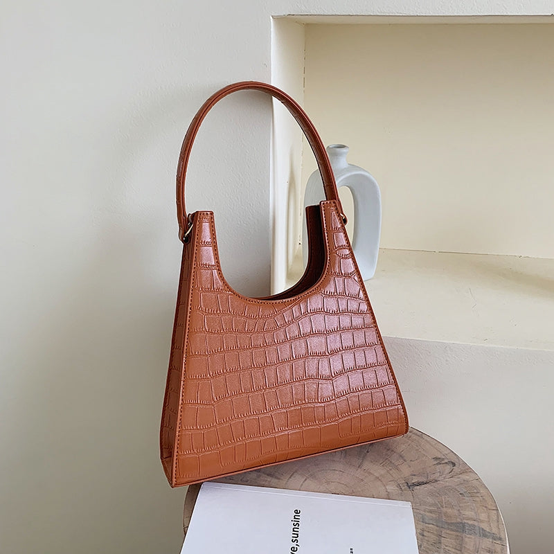 IELGY Vintage crocodile style single shoulder bag