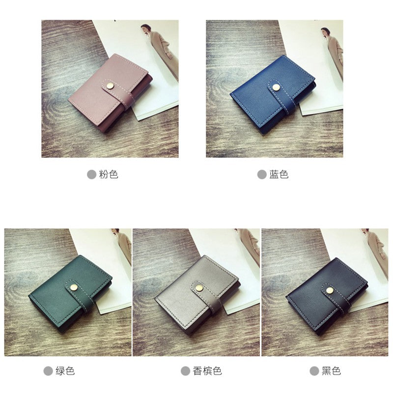 British wind retro 3 short paragraph small wallet card pack neutral fashion