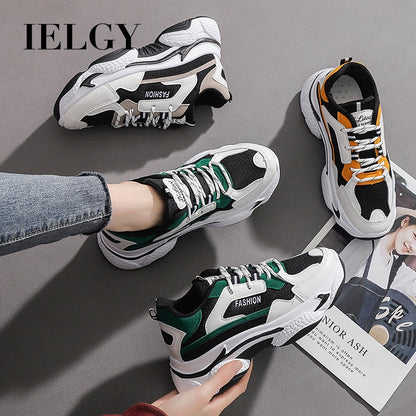 IELGY Breathable Thick Sole Women Casual Sneakers Shoes