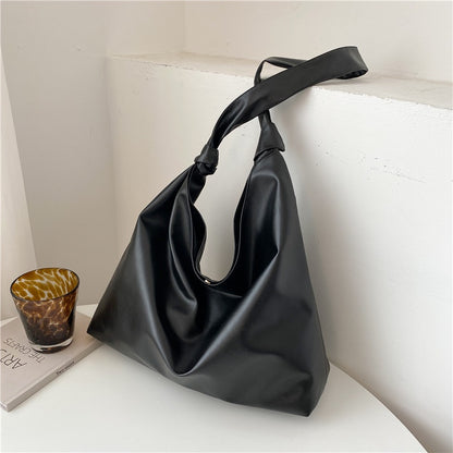 IELGY casual simple soft face solid color ladies big bag