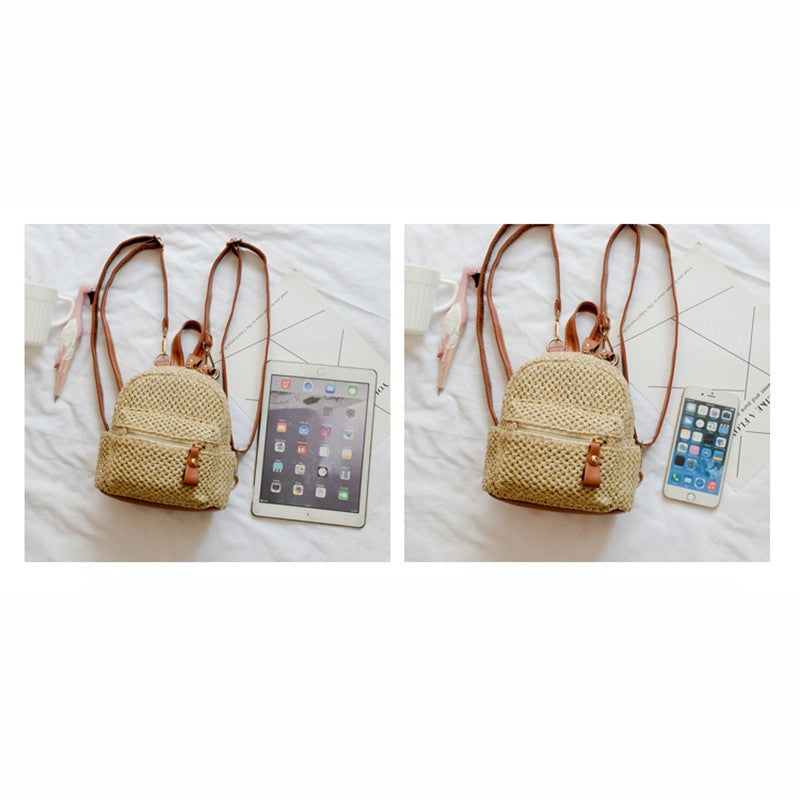 IELGY Mini shoulder bag straw bag leisure bag