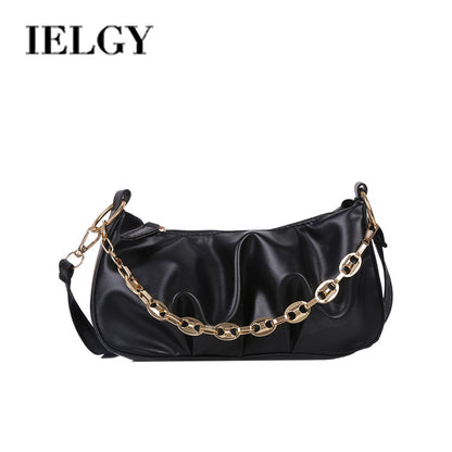 IELGY small bag fashion female bag simple one shoulder armpit bag summer wild ins messenger bag