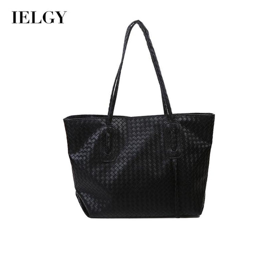 IELGY simple and versatile one-shoulder handbags fashion portable design sense of large capacity