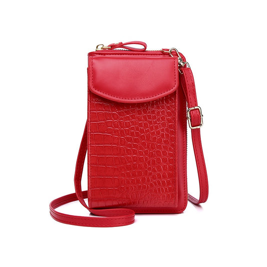 IELGY Ladies mobile phone bag New multi-function messenger vertical bag cover type mini shoulder bag