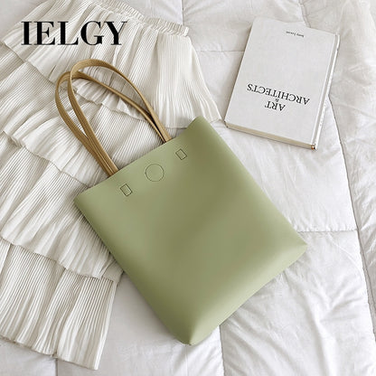IELGY High-class sense of foreign-capacity large-capacity simple Korean version of the tide one-shoulder bag hand-held tote