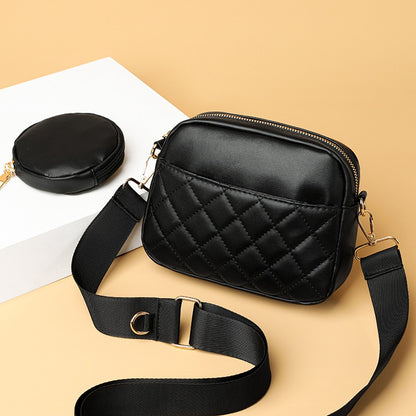 IELGY women's korean style convenient rhombus chain messenger bag