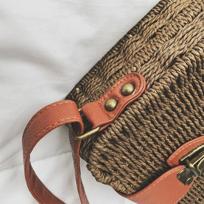 IELGY Mini Square Retro Beach Bag Messenger Bag