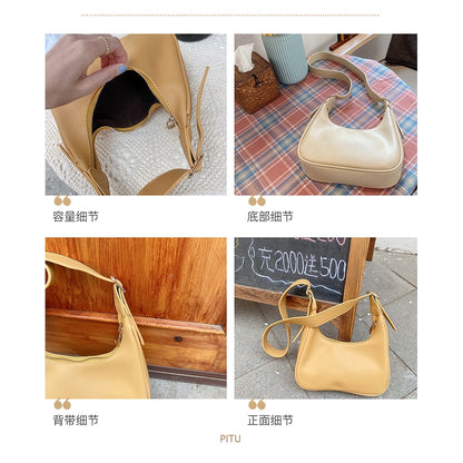 IELGY Baobao female retro armpit medieval bag hand-held crescent Single Shoulder Messenger dumpling baonv Chao