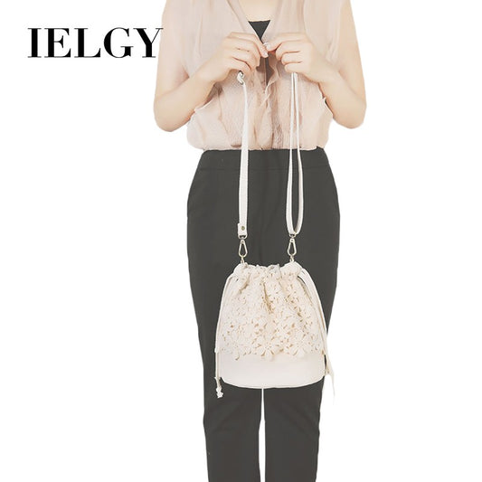 IELGY Lace bag bucket shoulder bag