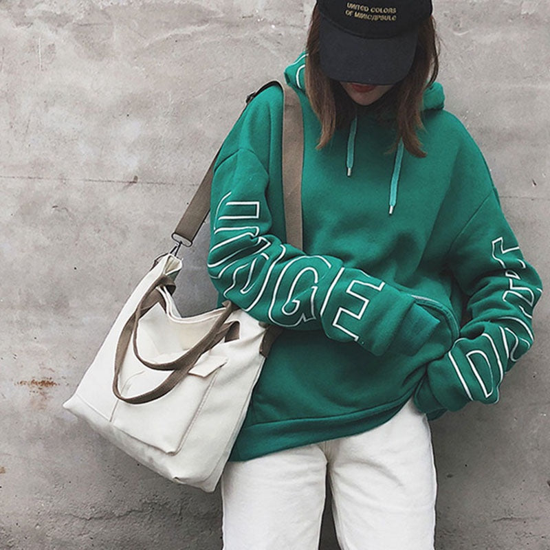 IELGY Ladies casual fashion large capacity canvas shoulder bag