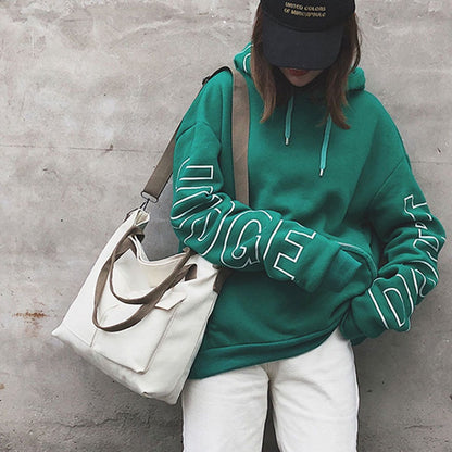 IELGY Ladies casual fashion large capacity canvas shoulder bag