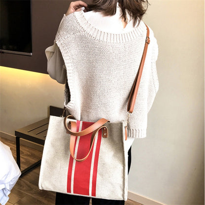 IELGY Korean style single-shoulder canvas art small fresh female bag