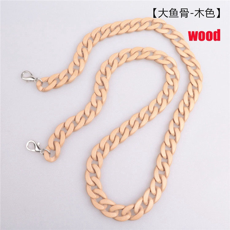 IELGY big fish bone acrylic chain resin chain female bag shoulder strap