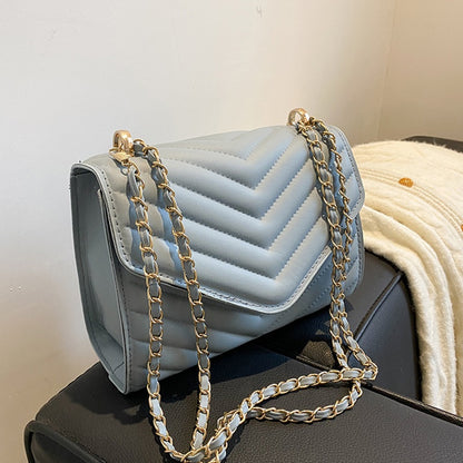 IELGY Fashion Solid Color Texture Comfortable Shoulder Strap Square Crossbody Bag