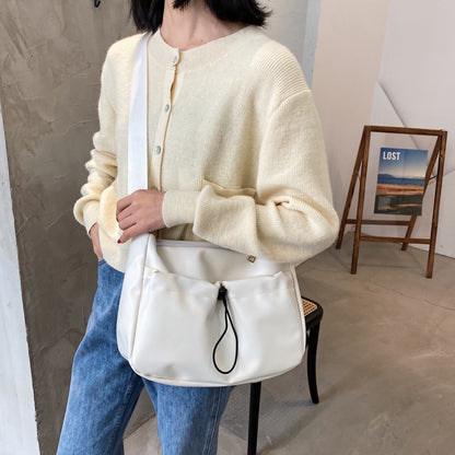 IELGY Fashion Trend Large Capacity Ladies Soft Leather Crossbody Bag Korean Version All-match