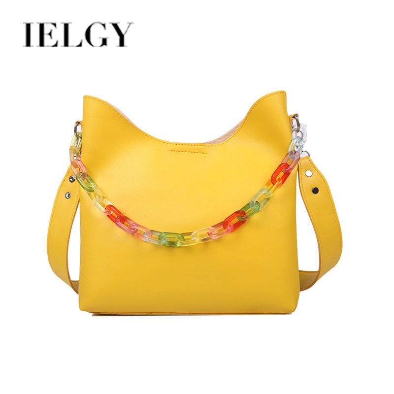 IELGY Popular bags women's large capacity shoulder bags tide chic chain messenger bag