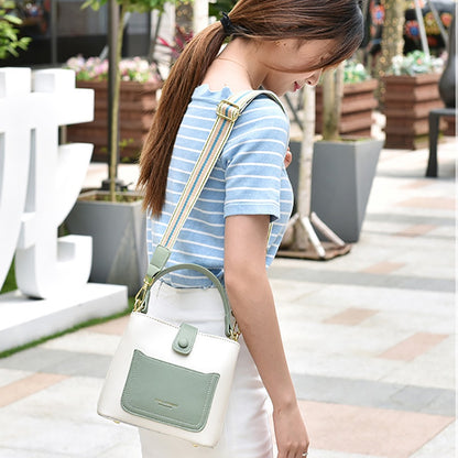 IELGY women's large-capacity fashion wide shoulder strap crossbody bag