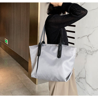 IELGY reinforced shoulder strap Large capacity shoulder bag big bag trend fashion nylon European and American retro handbag tote bag