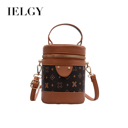 IELGY small bag female wild fashion western style portable bucket bag Korean casual temperament shoulder bag