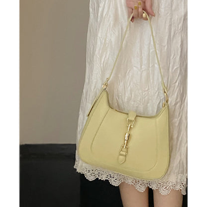IELGY Horizontal square tide fashion underarm bag with high-grade western style hand-held