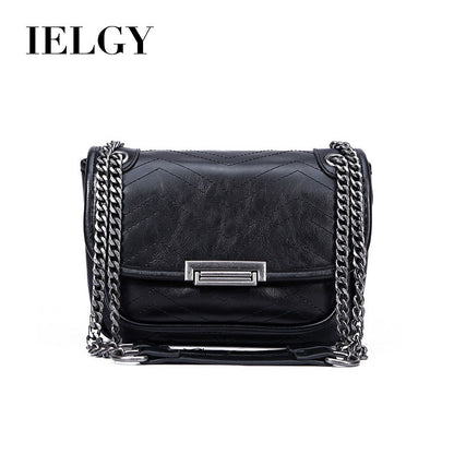 IELGY Fashion retro women's bag diamond chain bag shoulder Messenger bag
