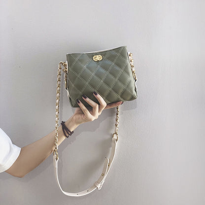 IELGY Chain bag, foreign fashion, wild, oblique, fragrant, rhyme, small bag, tide