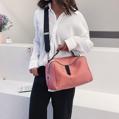 IELGY Women's bag waterproof canvas casual nylon versatile black simple portable fashionable