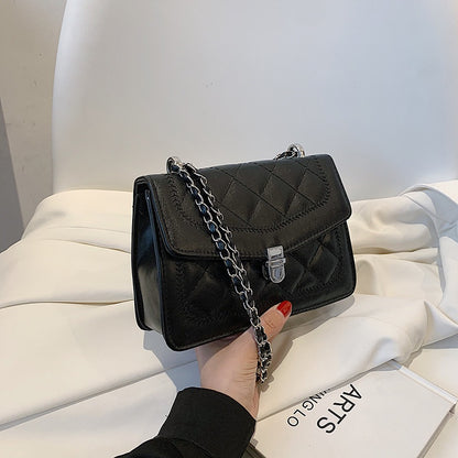 IELGY Korean version of the western style fashion rhombus small square bag texture chain messenger girl