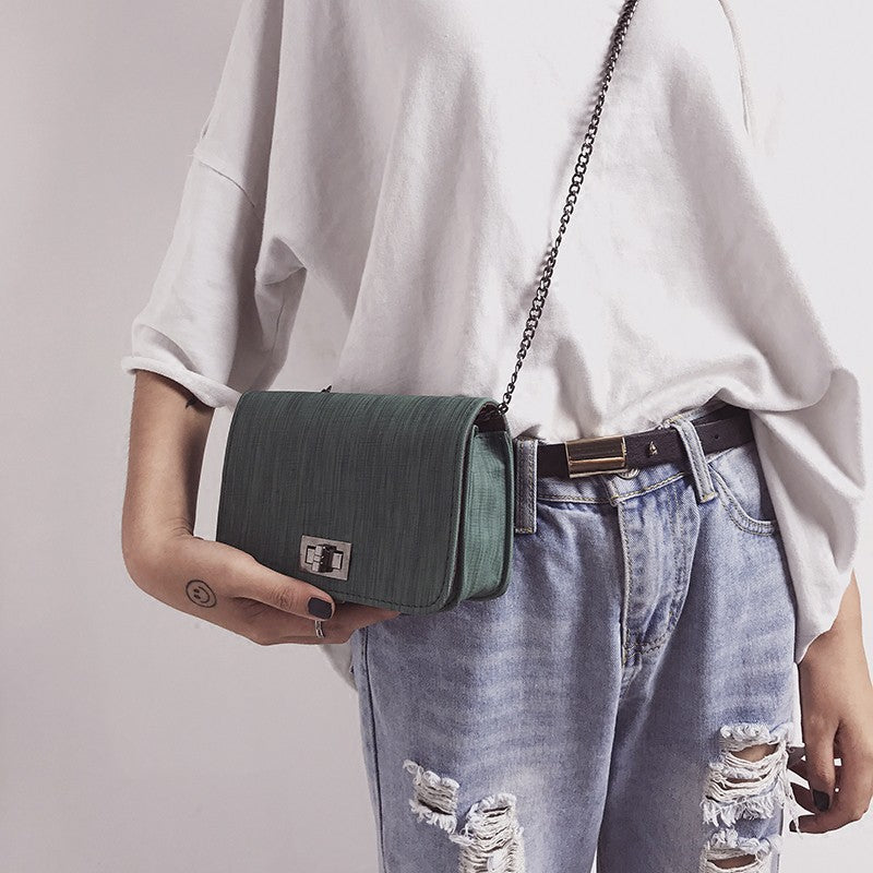 IELGY Small bag Korean version of the small square bag Messenger bag