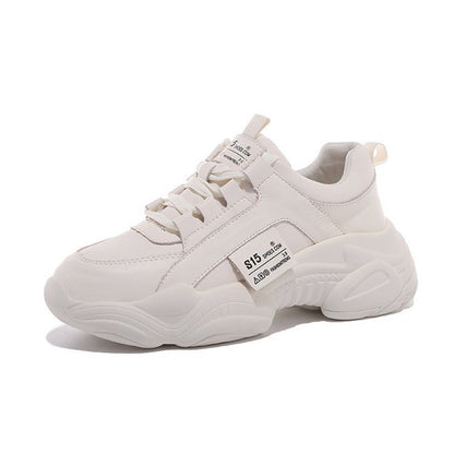 IELGY Fashion Harajuku White Platform Sneakers
