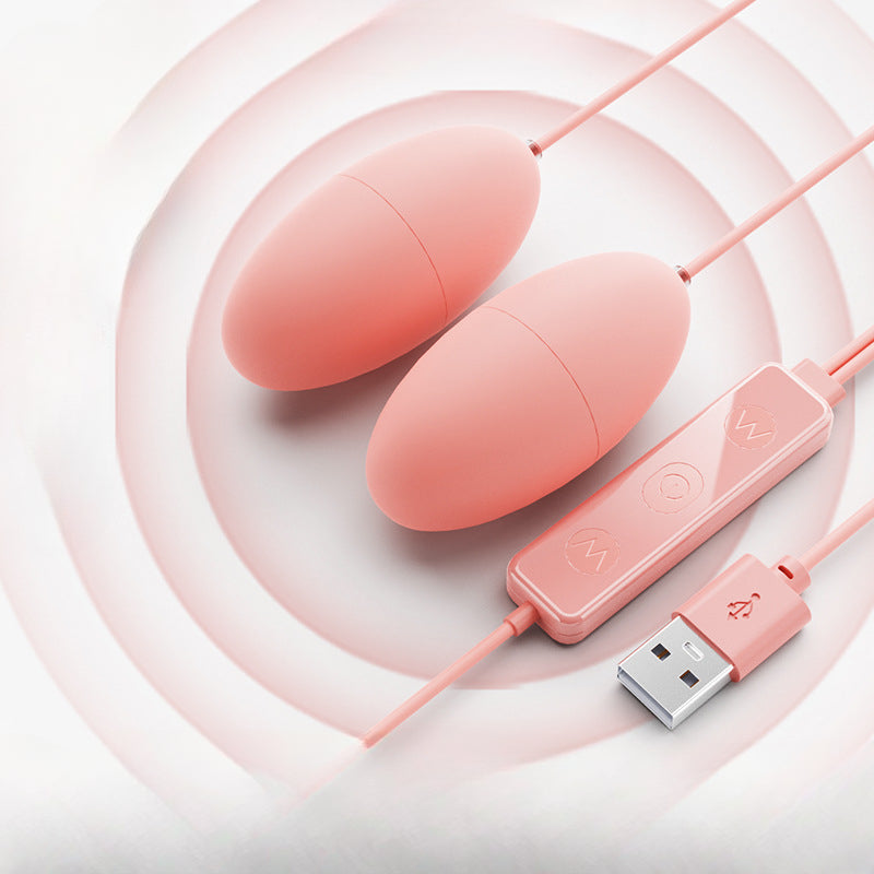 YOUTHAV Double round vibrator USB type [pink/purple] female adult toys