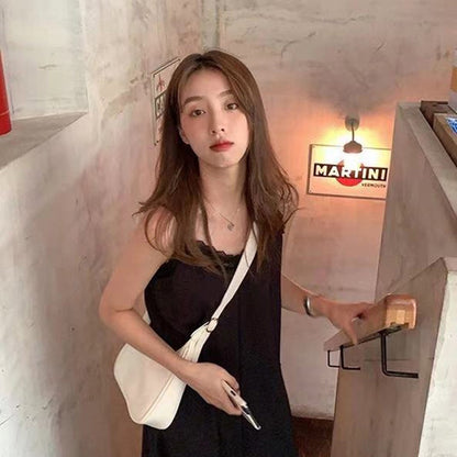 IELGY texture fashion solid color all-match casual one-shoulder western style diagonal bag