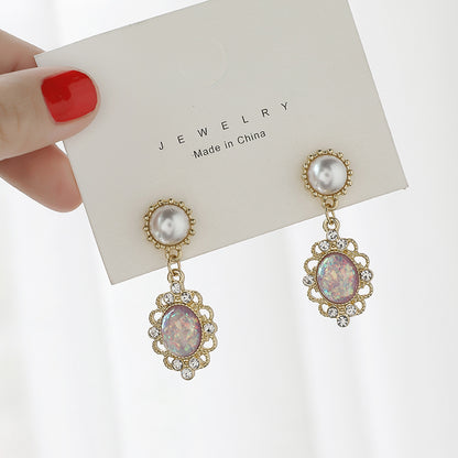 IELGY Casual Women's accessories Gold Simple Silver Fashion Retro All-match Earrings Trend