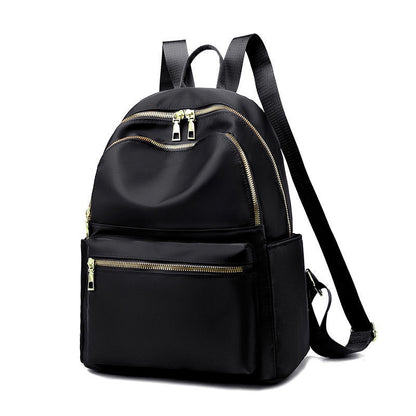 IELGY Oxford cloth backpack women fashion black all-match school bag