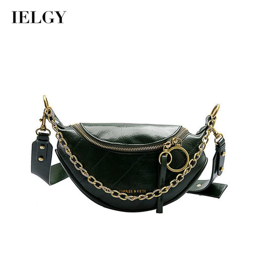 IELGY niche fashion bag chest bag all-match single shoulder messenger bag