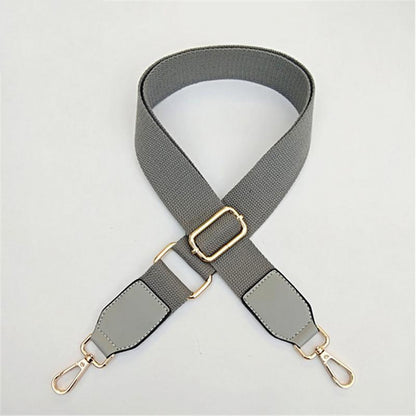 IELGY Fashion Solid Color Canvas Wide Shoulder Strap Accessories Adjustable All-match