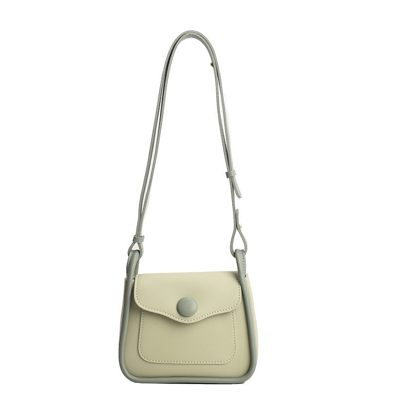 IELGY women's all-match simple commuter crossbody contrast color small square bag