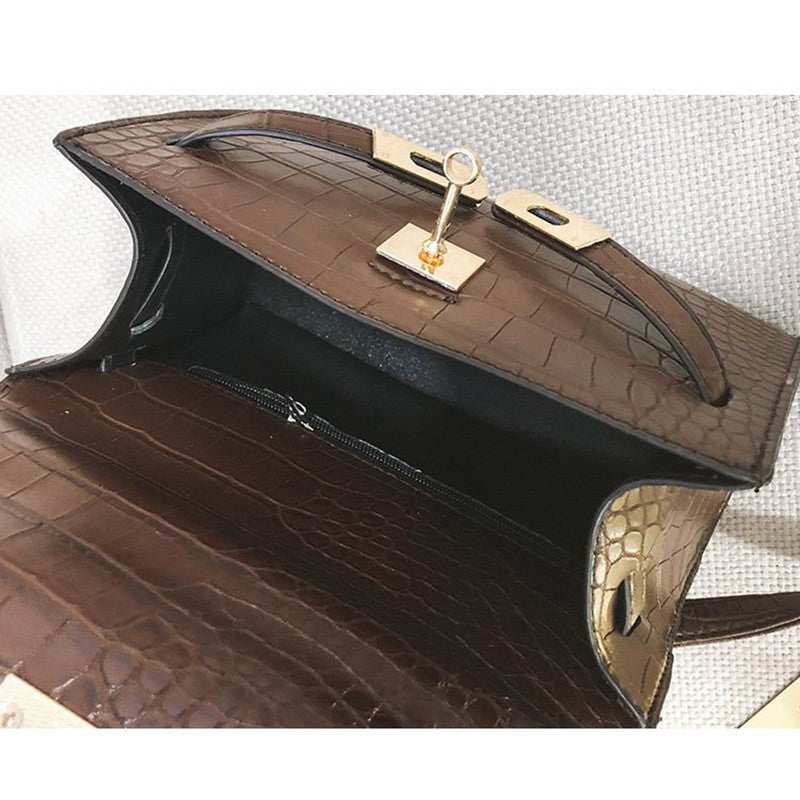 Crocodile Kelly Shoulder Messenger Hand Bag