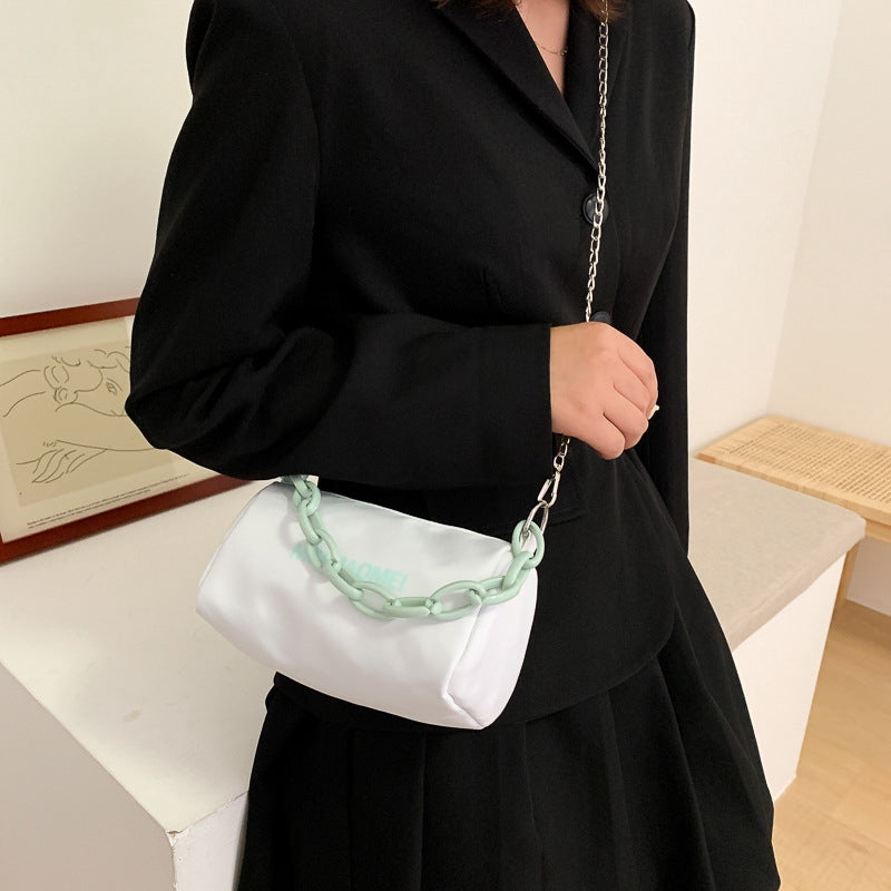 IELGY High sense of Internet celebrity summer casual letter street shooting bag tide wild one-shoulder messenger bag